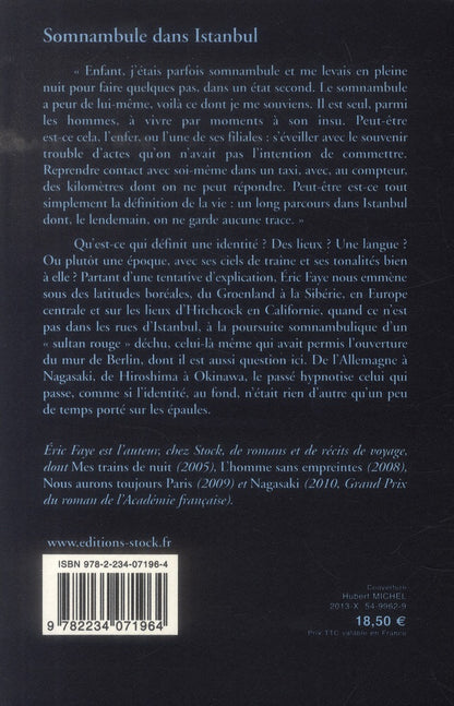 Back cover of Somnambule dans Istanbul                     (IMPRESSION A LA DEMANDE)