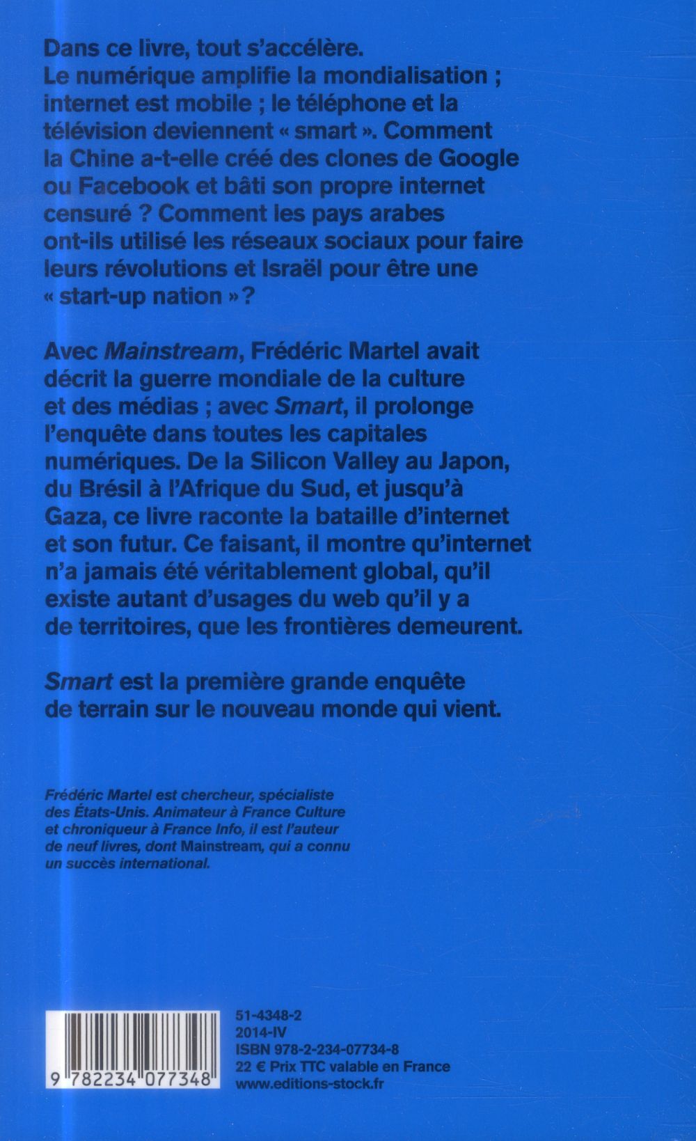 Back cover of Smart ; enquête sur les internets                     (IMPRESSION A LA DEMANDE)