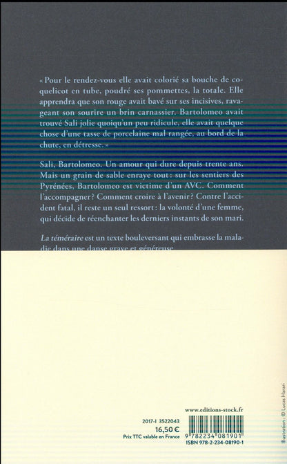 Back cover of La téméraire                     (IMPRESSION A LA DEMANDE)