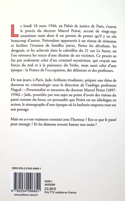 Back cover of L'assassin du genre humain