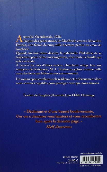 Back cover of Une vie si lointaine