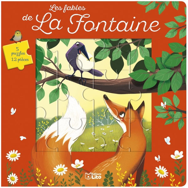 Front cover of Mon livre puzzle : Les fables de La Fontaine