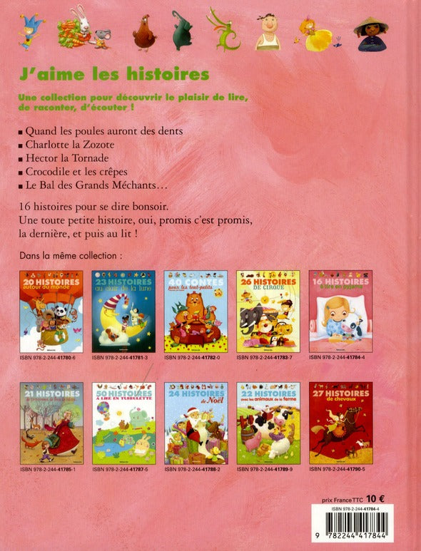 Back cover of 16 histoires a lire en pyjama