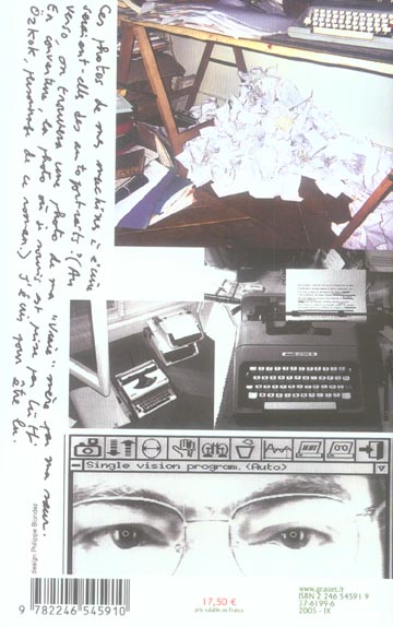 Back cover of TROIS JOURS CHEZ MA MERE                     (IMPRESSION A LA DEMANDEPRIX GONCOURT 2005)