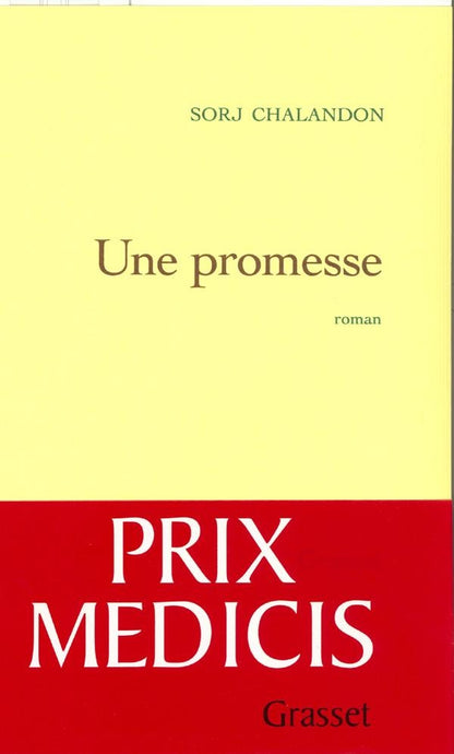 Front cover of Une promesse                     (IMPRESSION A LA DEMANDEPRIX MEDICIS 2006)