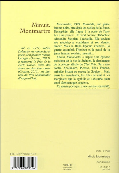 Back cover of Minuit, Montmartre