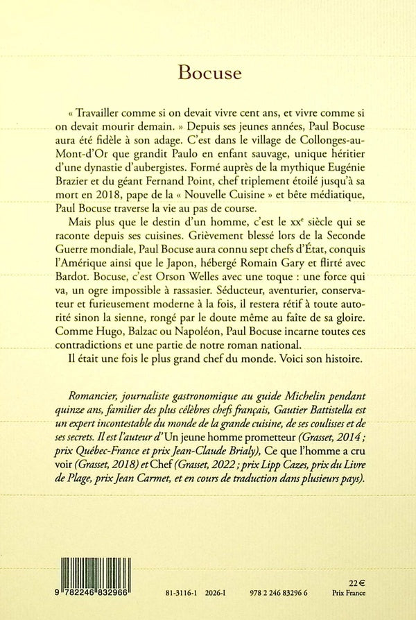 Back cover of Bocuse