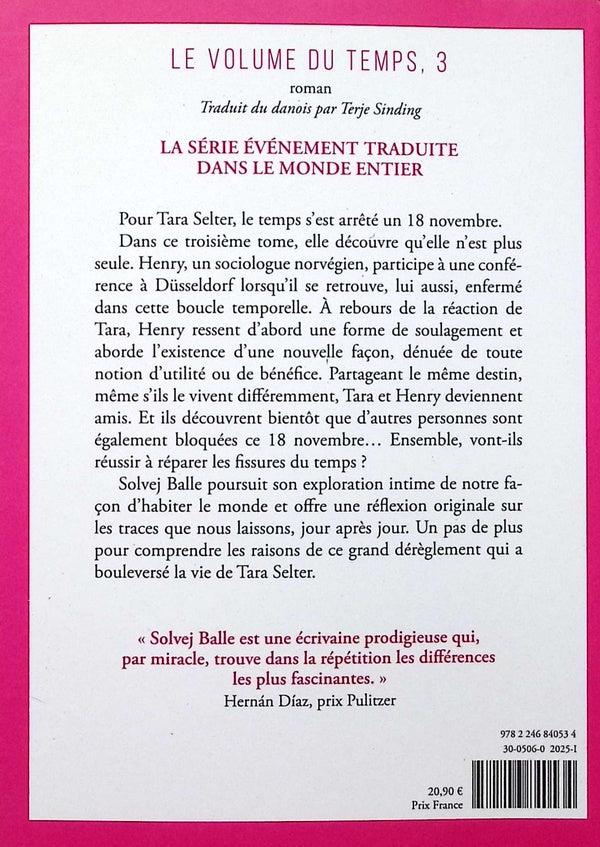 Back cover of Le Volume du temps Tome 3