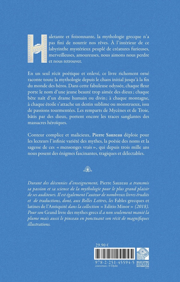 Back cover of Le grand livre des mythes grecs