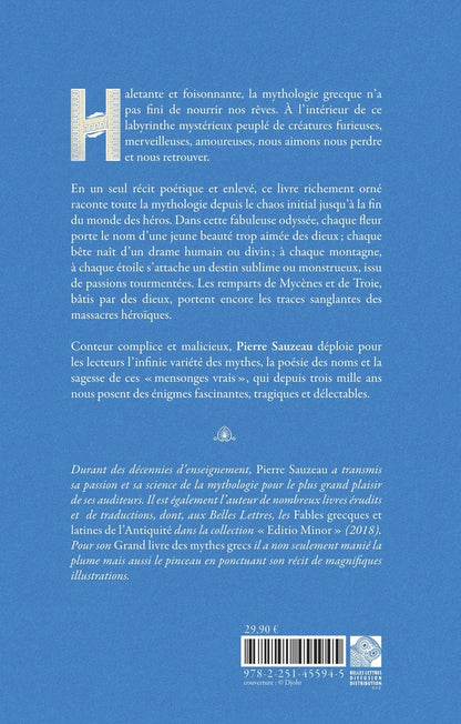 Back cover of Le grand livre des mythes grecs