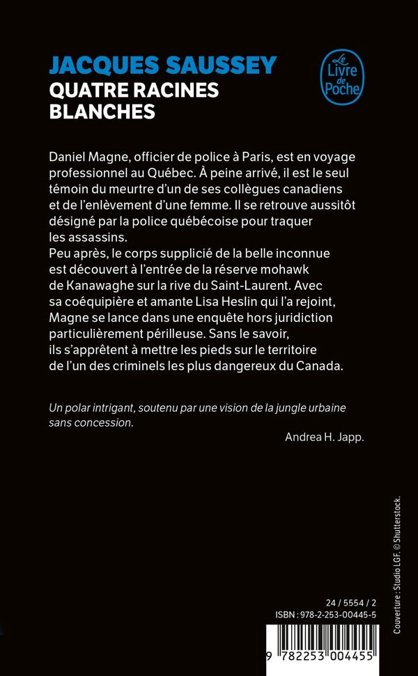 Back cover of Quatre racines blanches