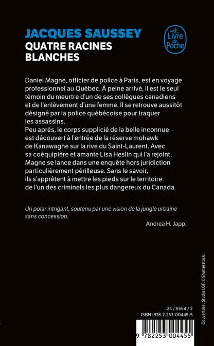 Back cover of Quatre racines blanches