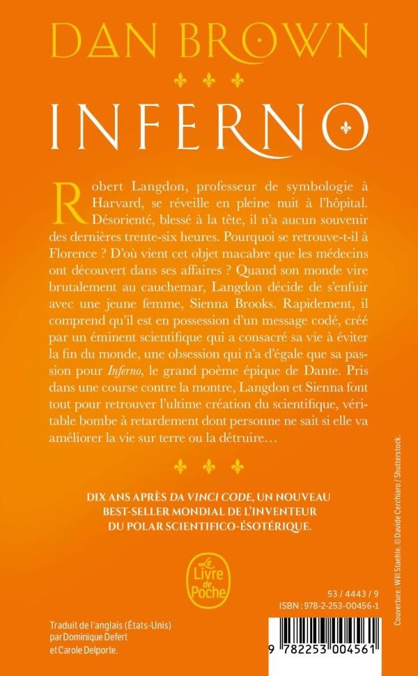 Back cover of Inferno