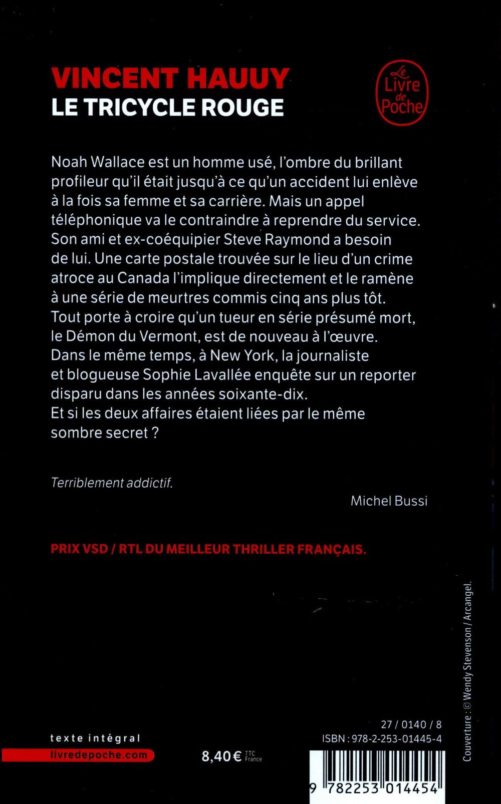Back cover of Le tricycle rouge