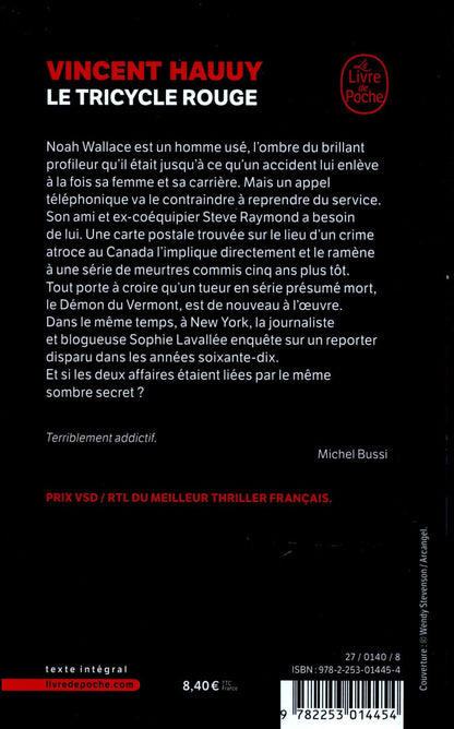 Back cover of Le tricycle rouge