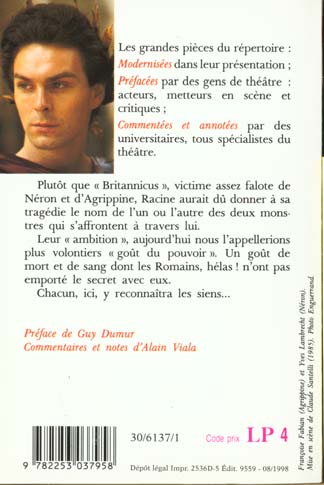 Back cover of Britannicus