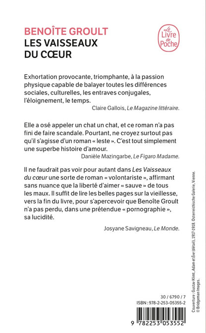 Back cover of Les vaisseaux du coeur