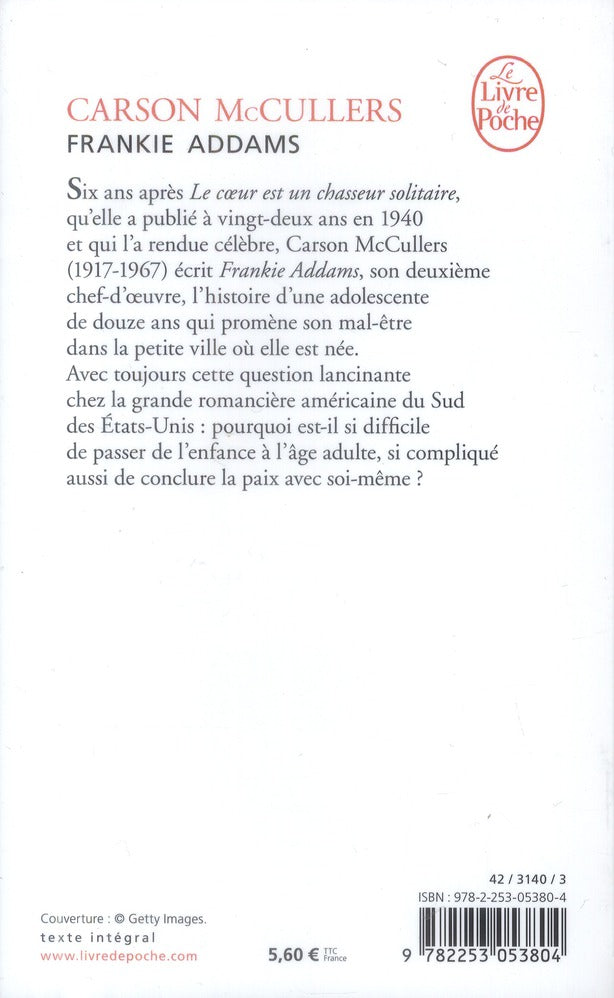 Back cover of Frankie addams