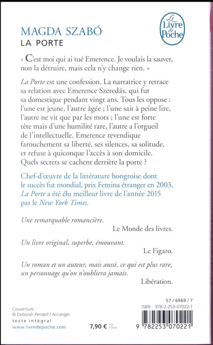Back cover of La porte