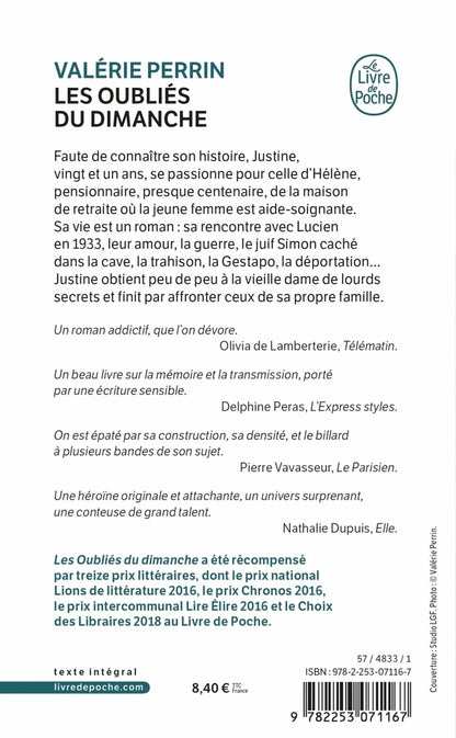 Back cover of Les oubliés du dimanche