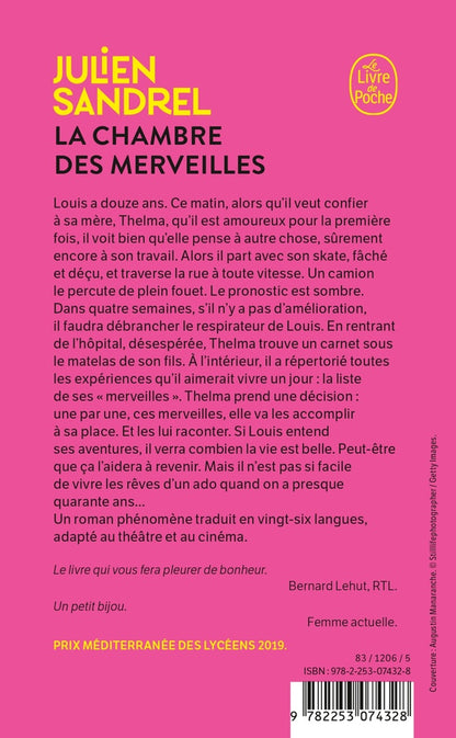 Back cover of La chambre des merveilles