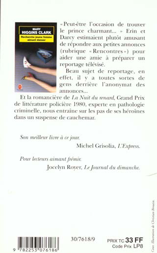 Back cover of Recherche jeune femme aimant danser