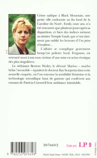 Back cover of La séquence des corps