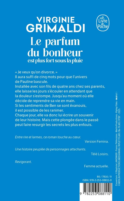 Back cover of Le parfum du bonheur est plus fort sous la pluie