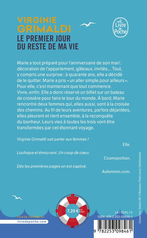 Back cover of Le premier jour du reste de ma vie