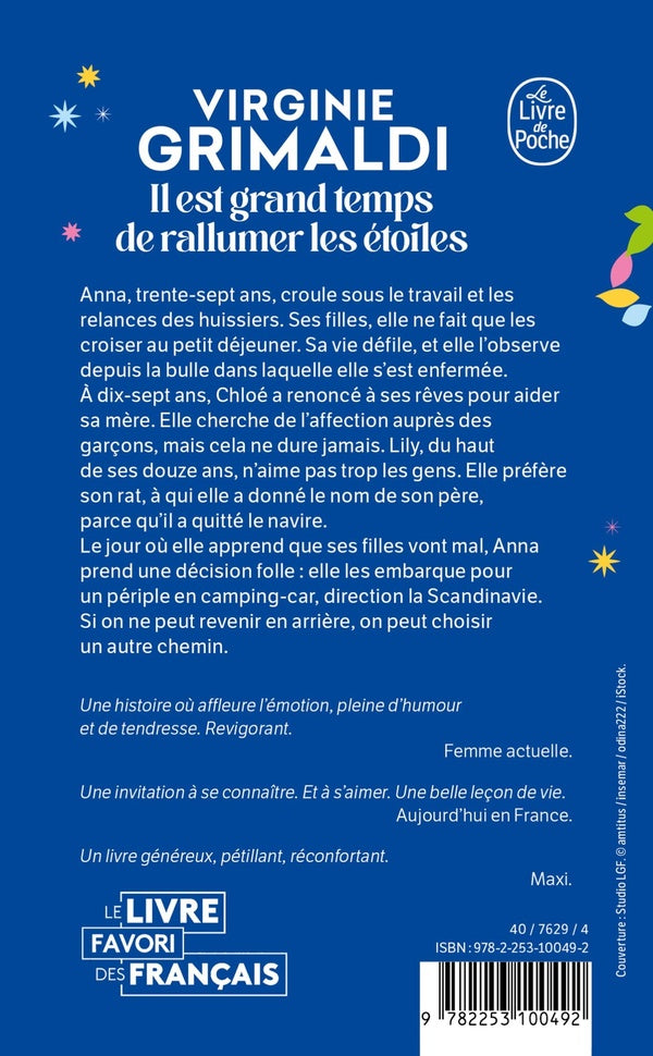 Back cover of Il est grand temps de rallumer les étoiles