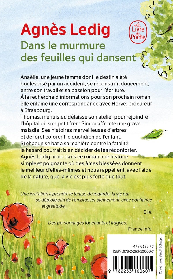 Back cover of Dans le murmure des feuilles qui dansent