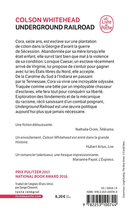 Back cover of Underground railroad