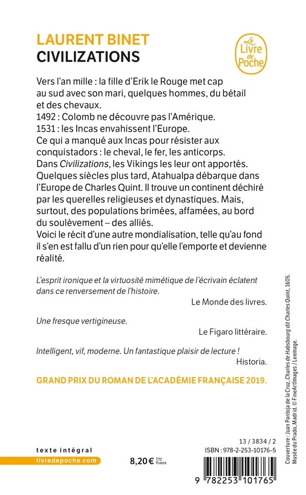 Back cover of Civilizations