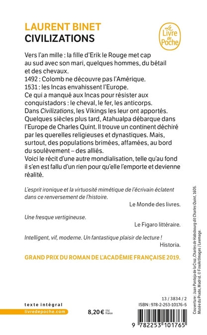 Back cover of Civilizations