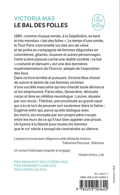 Back cover of Le bal des folles