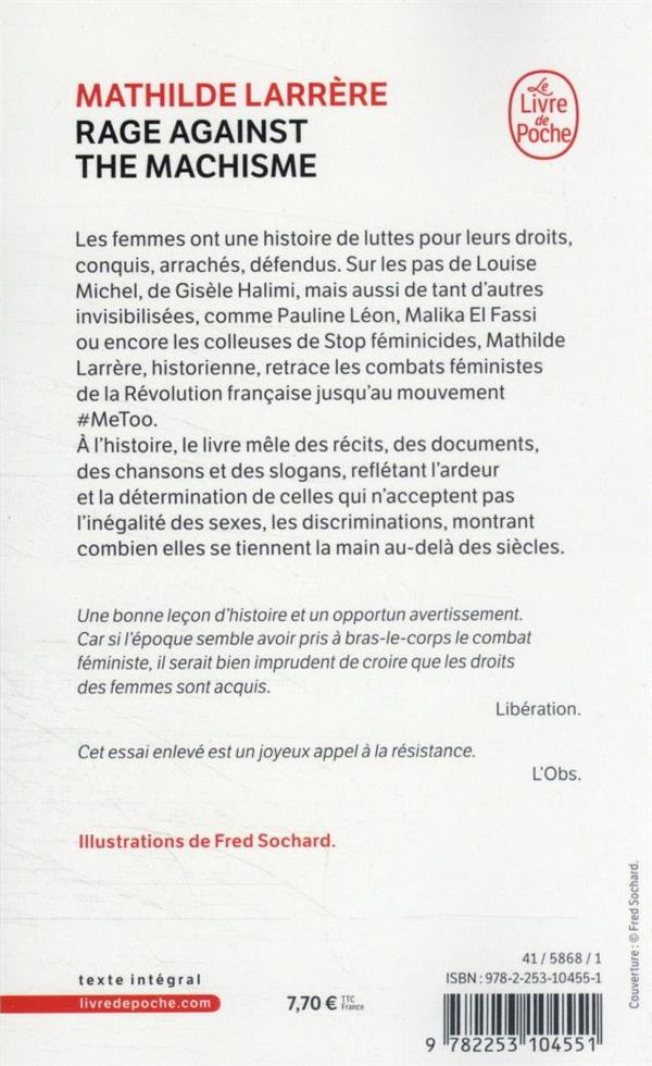 Back cover of Rage against the machisme