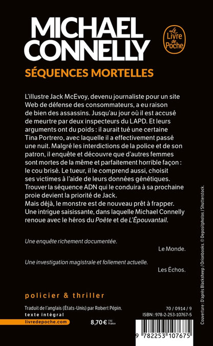 Back cover of Séquences mortelles