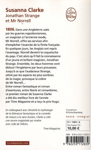 Back cover of Jonathan Strange & Mr Norrell
