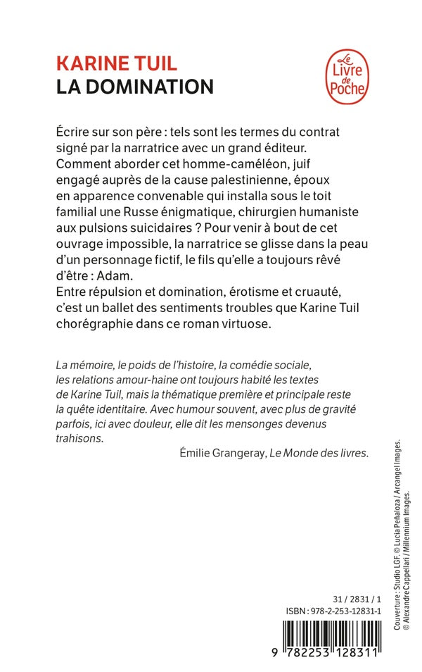 Back cover of La domination
