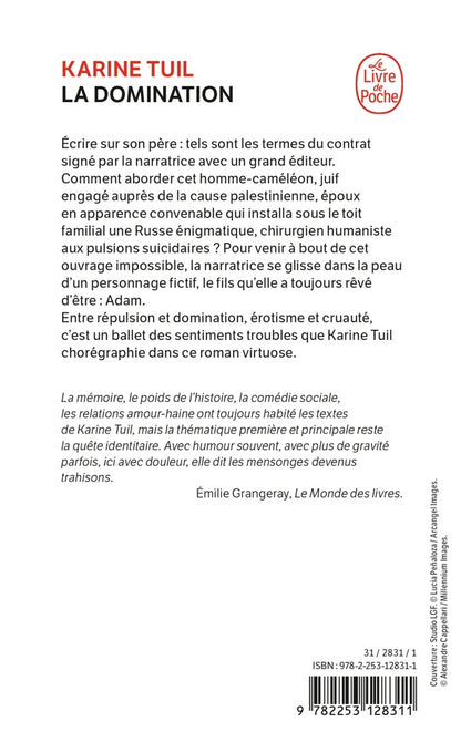 Back cover of La domination