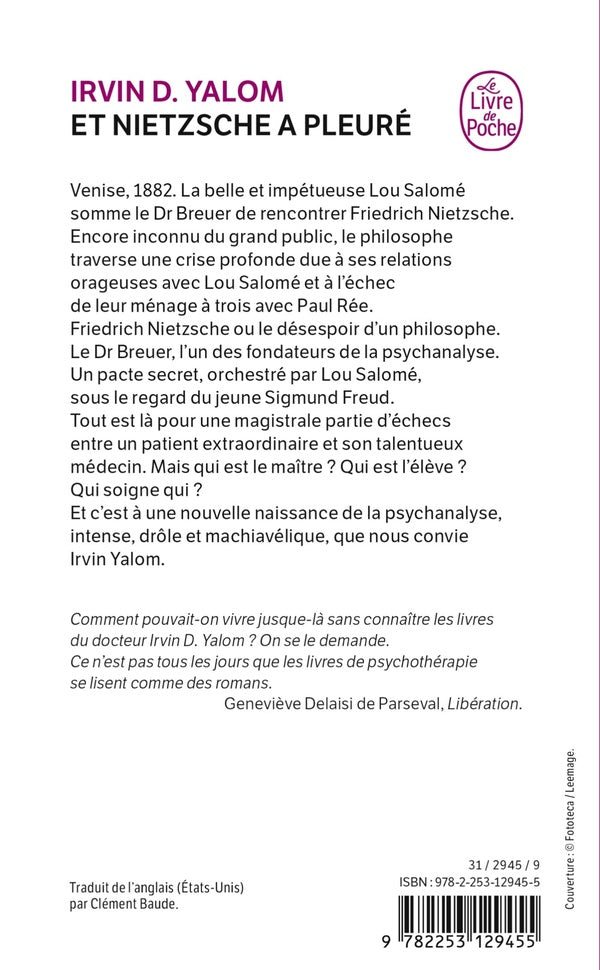 Back cover of Et Nietzsche a pleuré