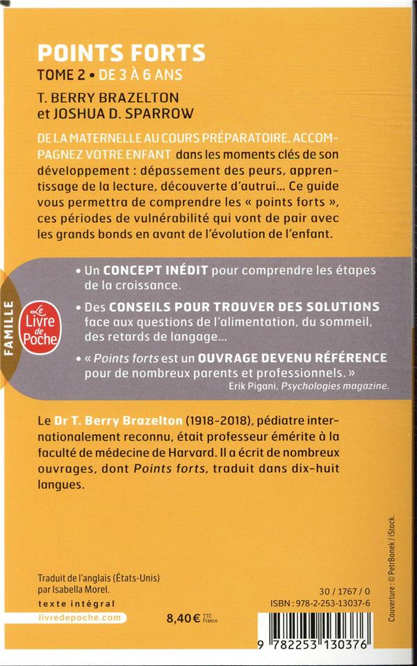 Back cover of Points forts Tome 2 ; de 3 a 6 ans
