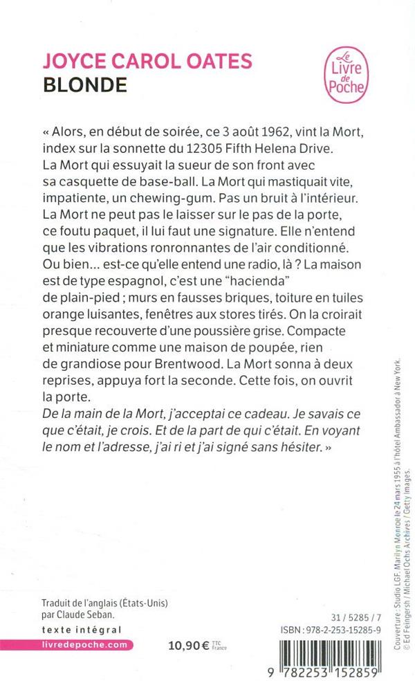 Back cover of Blonde