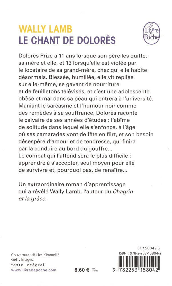 Back cover of Le chant de Dolorès