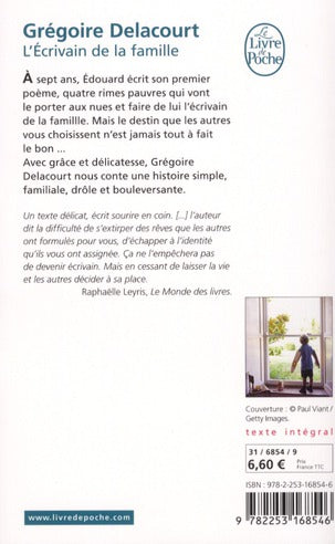Back cover of L'écrivain de la famille