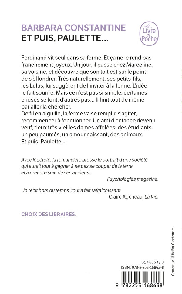 Back cover of Et puis, Paulette...