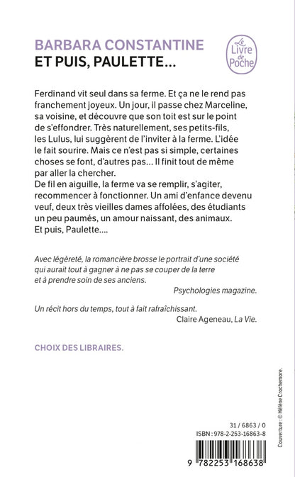 Back cover of Et puis, Paulette...