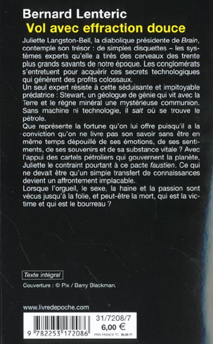 Back cover of Vol avec effraction douce