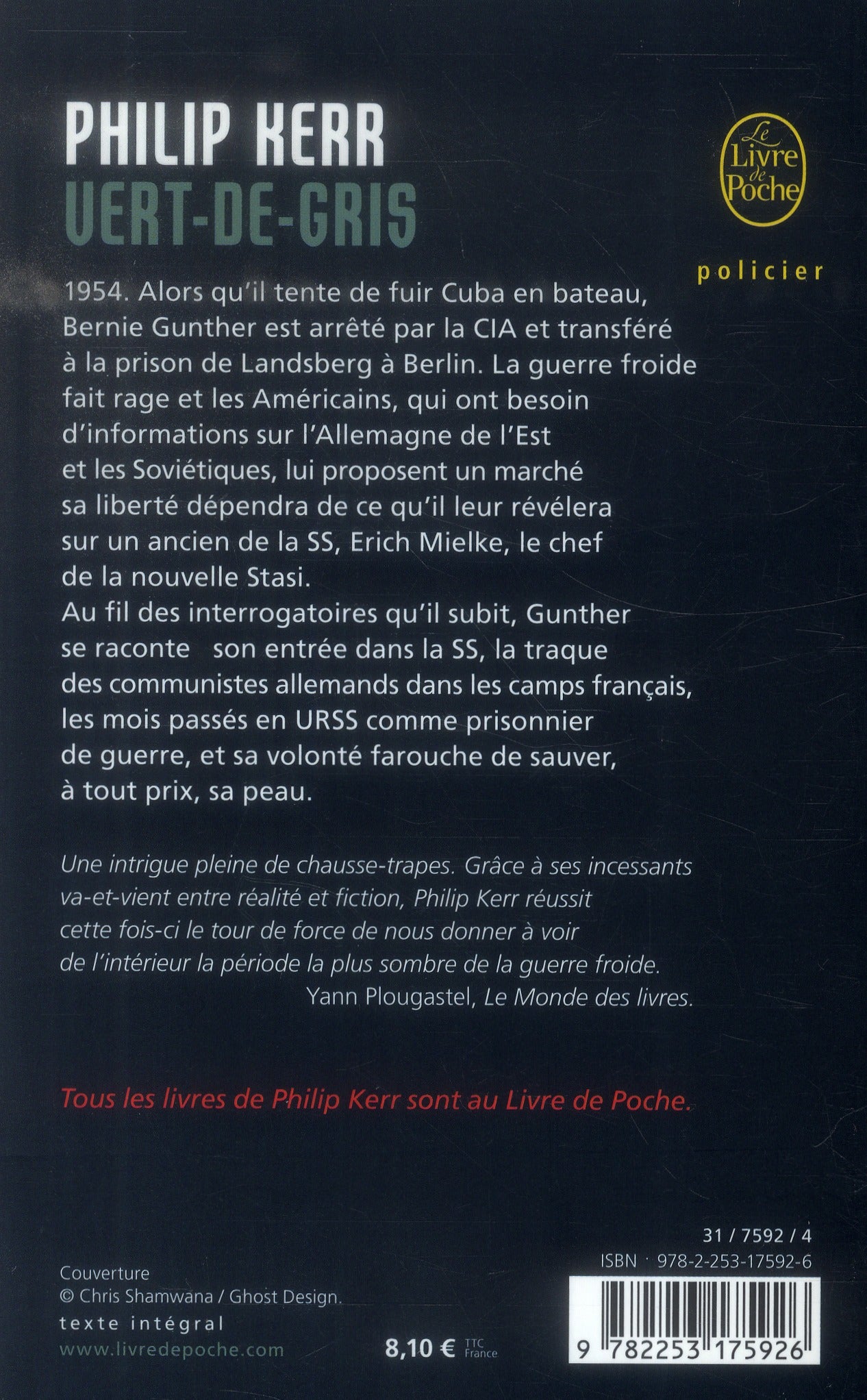 Back cover of Vert-de-gris