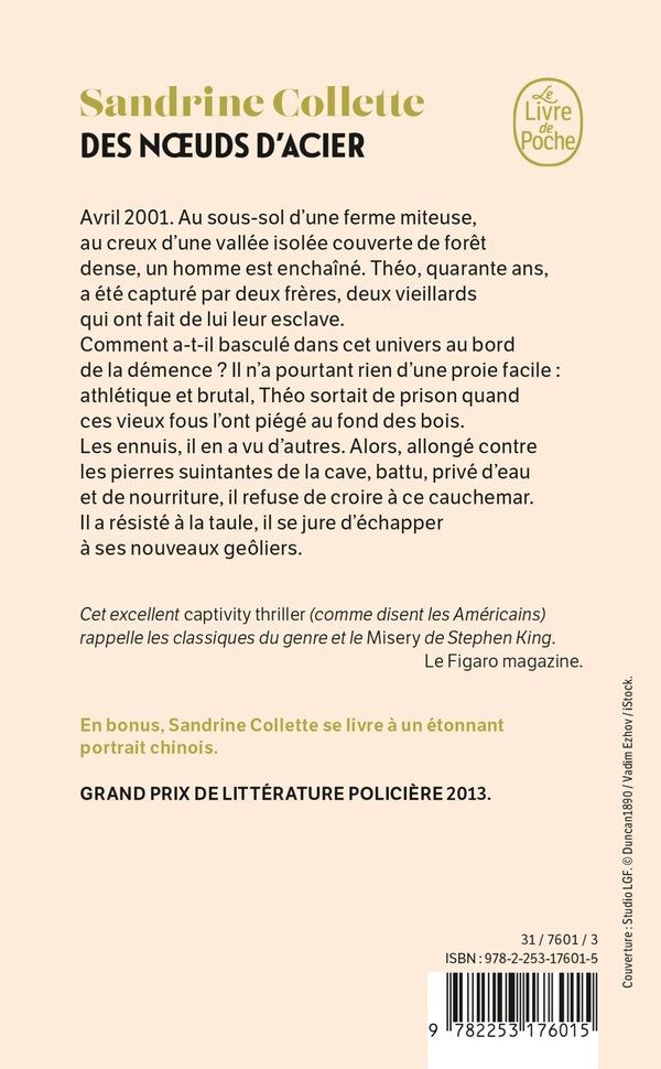Back cover of Des noeuds d'acier